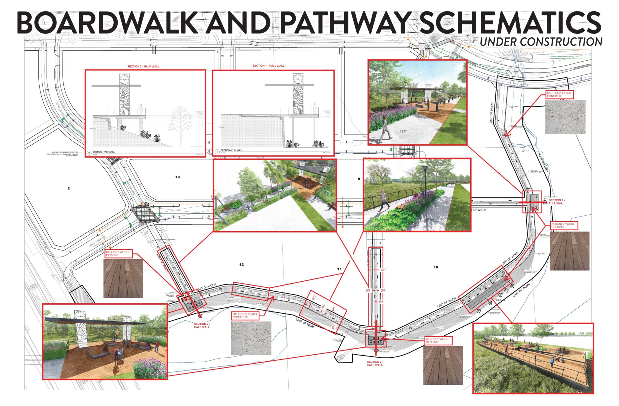 Boardwalk and Pathway Schematics